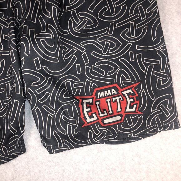 MMA Elite Shorts Mens XL Gray Black Board Skull Wings UFC Boxing Muay Thai Adult - Picture 2 of 12